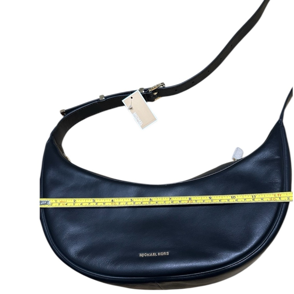 MICHAEL Michael Kors Medium Avra Sling Crossbody Bag in Black - Picture 8 of 13